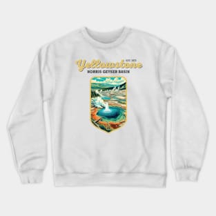 USA - NATIONAL PARK - YELLOWSTONE - Norris Geyser Basin - 4 Crewneck Sweatshirt